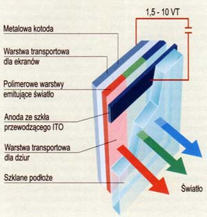 Działanie monitora OLED